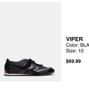 Steve Madden Viper Low-Top Sneakers in Black